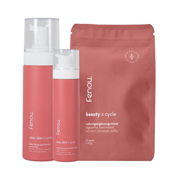 acne prone skin bundle aus clear skin Creme und Reinigungsschaum und beauty Nahrungsergänzungsmittel